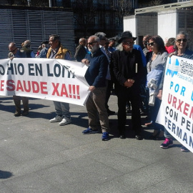 Manifestación por la sanidad pública frente a la sede de la Xunta en Vigo. SOS Sanidade Pública