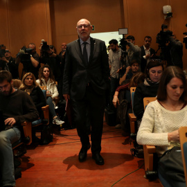 El fiscal general del Estado, Jose Manuel Maza, antes de anunciar las querellas contra el Govern y la Mesa del Parlament. REUTERS/Susana Vera