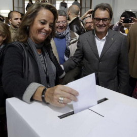 Helena Rakosnik, mujer de Artur Mas. EFE