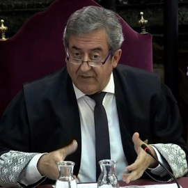 Imagen tomada de la señal institucional del Tribunal Supremo, del fiscal Javier Zaragoza. EFE