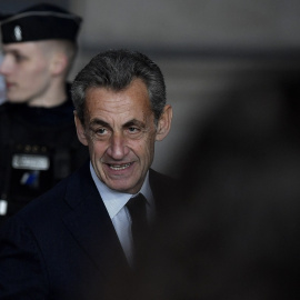 Nicolas Sarkozy, a su llegada a un juzgado de París, en una imagen tomada en diciembre de 2023