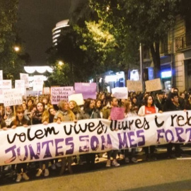 Manifestació contra la violència masclista