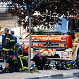 Un equipo de bomberos. Archivo.