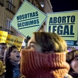 Manifestación en Madrid por el aborto legal. EFE/Emilio Naranjo