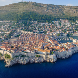 Vista general de Dubrovnik (Croacia)