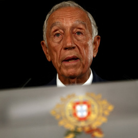 El presidente de Portugal, Marcelo Rebelo de Sousa, se dirige a la nación desde el Palacio de Belém, en Lisboa, a 4 de mayo de 2023