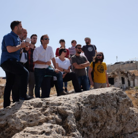 L'equip de polítics de l'Estat que han viatjat a Palestina.