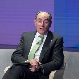 El presidente de Iberdrola, Ignacio Sánchez Galán, interviene en una mesa redonda en la Casa de América, a 4 de abril de 2022, en Madrid.