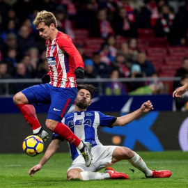 Griezmann, durante el último partido del Atlético de Madrid. EFE/Rodrigo Jimenez