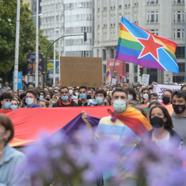 28/6/22 Manifestación en A Coruña por la muerte de Samuel Luíz el 9 de julio de 2021.