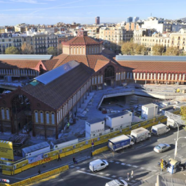 Les obres del mercat de Sant Antoni. AJUNTAMENT DE BARCELONA