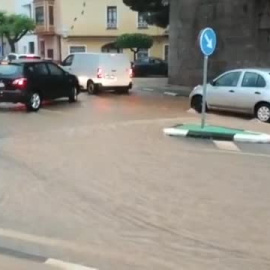 237 litros por metro cuadrado en pocas horas dejan graves inundaciones en Benicasim