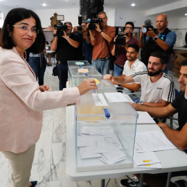 La candidata del PSOE a la alcaldía de Las Palmas de Gran Canaria, Carolina Darias.