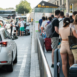 1/07/2022-Imágenes del aeropuerto de Ibiza este viernes 1 de julio, fecha del inicio de la operación salida de las vacaciones de verano