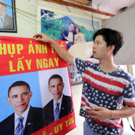 La capital vietnamita se prepara para la llegada de Barack Obama. EFE/LUONG THAI LINH