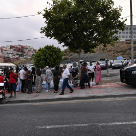 Largas colas en la frontera de Ceuta por la Operación Paso del Estrecho, a 2 de julio de 2022.