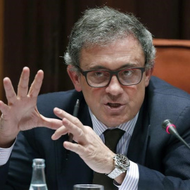 Jordi Pujol Ferrusola, durante la comisión de investigación en el Parlament de Cataluña. EFE