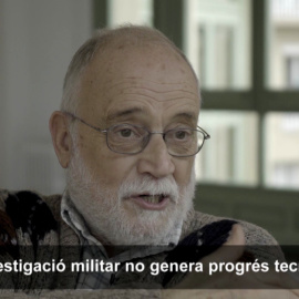 Arcadi Oliveres, sobre la investigació militar