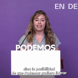 VÍDEO | María Teresa Pérez (Unidas Podemos): "En España ha habido una alianza antidemocrática para destruir a Podemos"