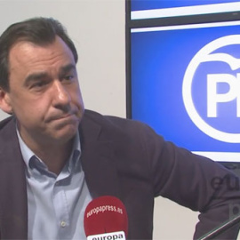 El número tres del PP, Fernando Martínez-Maillo, en un momento de su entrevista con Europa Press. EP