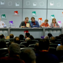 La dirigente de Izquierda Unida Libertad Mártinez IU interviene en la reunión del Consejo Político Regional de IU de Madrid.EFE