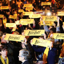 Manifestació de suport a Oriol Junqueras a Sant Vicenç dels Horts. / Europa Press.