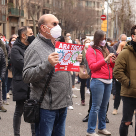 Concentració convocada per CCOO i UGT