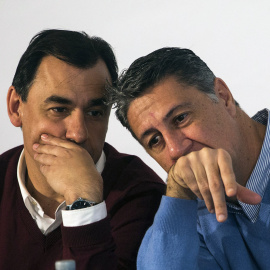 El coordinador general del PP, Fernando Martínez-Maillo, y el líder del PPC, Xavier García Albiol, en una imagen de archivo. EFE/Quique García