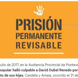 Imagen de la campaña contra la derogación de la Prisión Permanente Revisable en Change.org