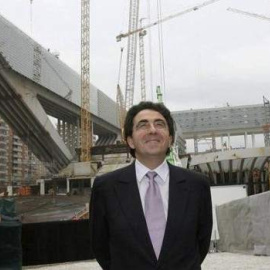 Santiago Calatrava, en las obras del Palacio de Congresos de Oviedo.- EFE