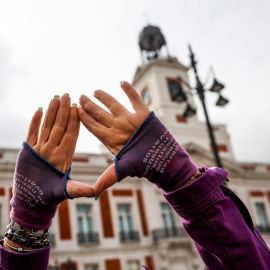 Concentración convocada por el Sindicato de Estudiantes y la asociación Libres y Combativas, por el Día de la Mujer.