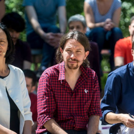 Carolina Bescansa, Pablo Iglesias e Íñigo Errejón / PODEMOS