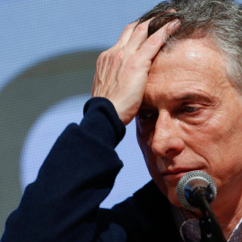 11/08/2019.- El presidente de la Argentina, Mauricio Macri, reconoce la derrota de Juntos Por el Cambio en las elecciones internas que se realizaron este domingo, en la ciudad de Buenos Aires (Argentina) EFE/Juan Ignacio Roncoroni