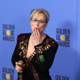 Meryl Streep, en la gala de los Globos de Oro. EFE