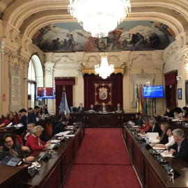 El Pleno del Ayuntamiento de Málaga. EUROPA PRESS