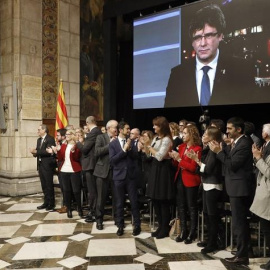 Constitució al Palau de la Generalitat de Catalunya del Consell per la RepúblIca. EFE / Andreu Dalmau