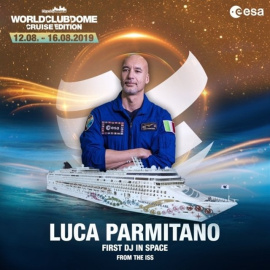 Cartel anunciador del set de Luca Parmitano