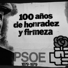 Cartel del centenario del PSOE.