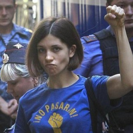 La integrante del grupo punk ruso Pussy Riot Nadezhda Tolokónnikova. EFE/Archivo