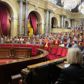 El pleno del Parlament durante la sesión de constitución de la XII Legislatura. E.P.