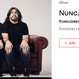 El anuncio de la cancelación en la web del teatro Olympia de Valencia.