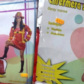 El disfraz de 'enfermera sexy', disponible para niñas a partir de 1 año. FACUA