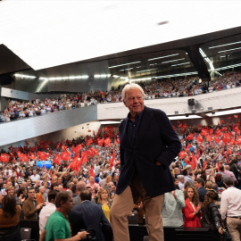 Felipe González, este sábado en Sevilla.