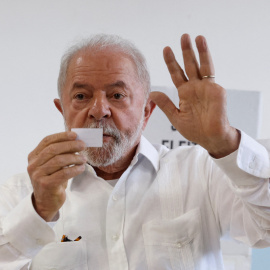 El expresidente y candidato presidencial de Brasil, Luiz Inácio Lula da Silva, en Sao Bernardo do Campo, a las afueras de Sao Paulo, Brasil, el 30 de octubre de 2022.