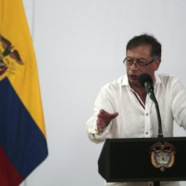 El presidente de Colombia Gustavo Petro, durante la jornada del Diálogo Regional Vinculante realizada en Cúcuta (Colombia), a 27 de octubre 2022