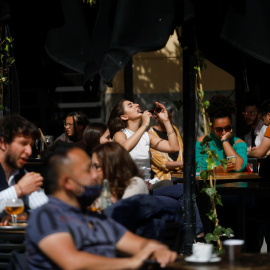 Una terraza de Madrid