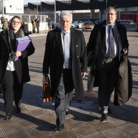 Ramón Blanco Balín, a su llegada a la Audiencia Nacional, para el juicio de la trama Gürtel en Valencia. EFE