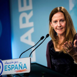 a vicesecretaria general de Comunicación del Partido Popular, Marta González, en la rueda de prensa tras la reunión del Comité de Dirección, esta mañana en Madrid - EFE/Luca