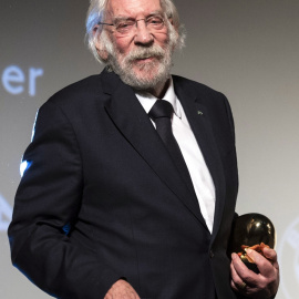 Fotografía de archivo, tomada el 30/9/2018,del actor canadiense Donald Sutherland, que será el tercer Premio Donostia de la 67 edición de Festival Internacional de Cine de San Sebastián, que se celebrará del 20 al 28 de septiembre en la cap