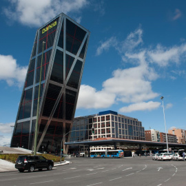 Sede de Bankia en una de las Torres Kio de Madrid. E.P.